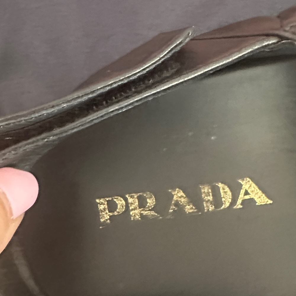 Prada Black Quilted Leather Sandals - Picture 3 of 12
